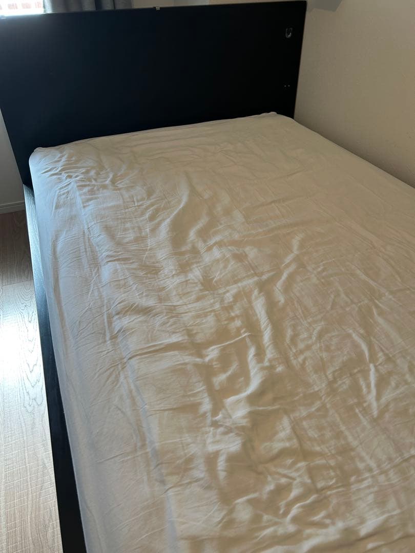 IKEA ベッドフレーム MALM 収納ボックス2個付き