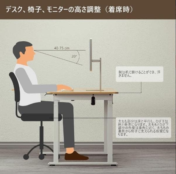 パソコンデスク PCデスク システムデスク オフィスデスク 電動 学習机　昇降式