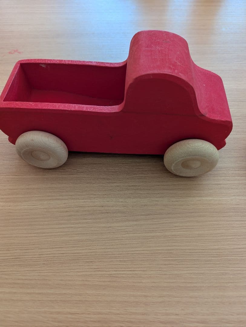 木製カラフル車おもちゃ3台セット　グリムス