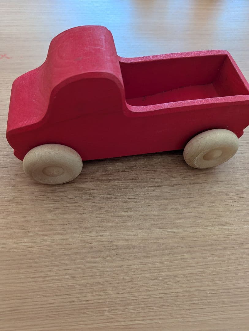 木製カラフル車おもちゃ3台セット　グリムス