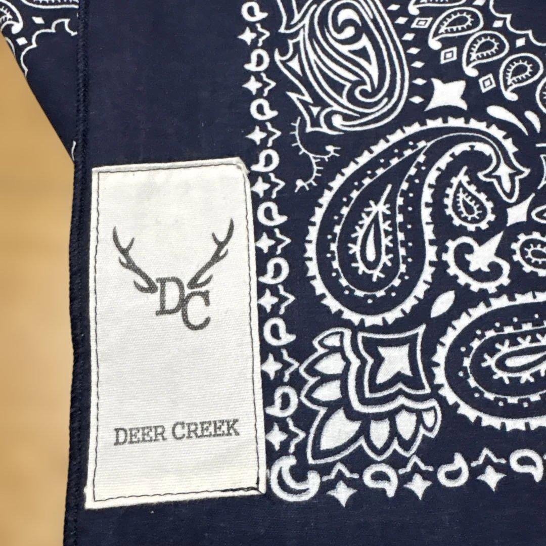 80’sHAV-A-HANK未裁断ビンテージバンダナ　米国製　ネイビーペイズリー