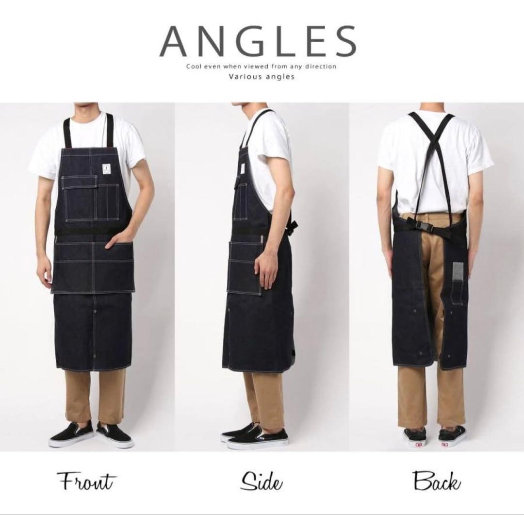 ジョンブル　デニム　エプロン