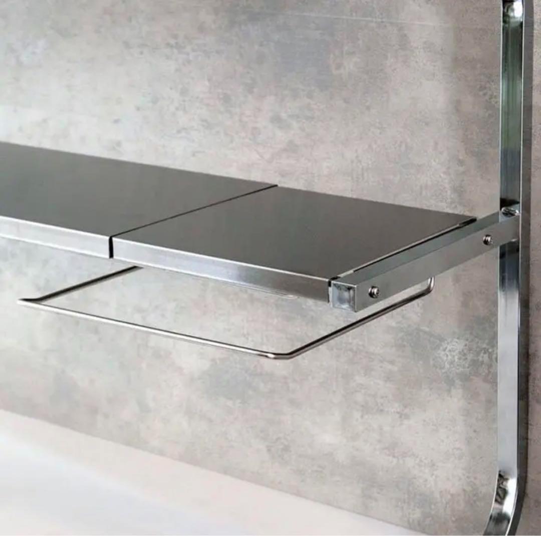 どこでもサポートシェルフ　ステンレス棚どこでもサポートラック 1段デラックス