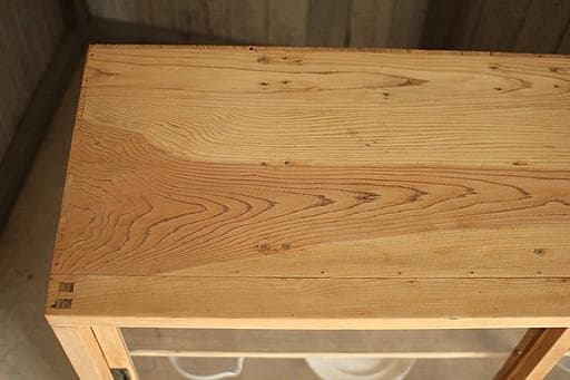 ロコ　古い木枠のガラス戸棚　引き出し3杯　水屋　食器棚　カウンター