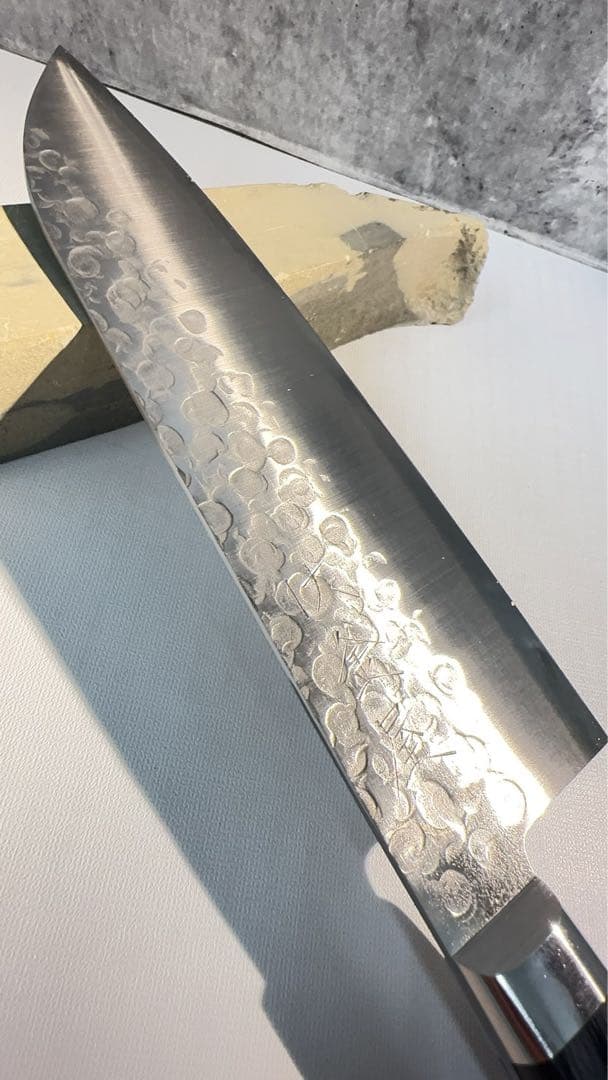 【新品未使用】高村刃物　175㎜三徳包丁　鎚目打【日本製和包丁】V10鋼