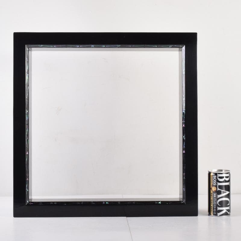 茶道具 塗師 道場宗廣作 青貝松葉蒔絵 炉縁 共箱 C 7052A - メルカリ