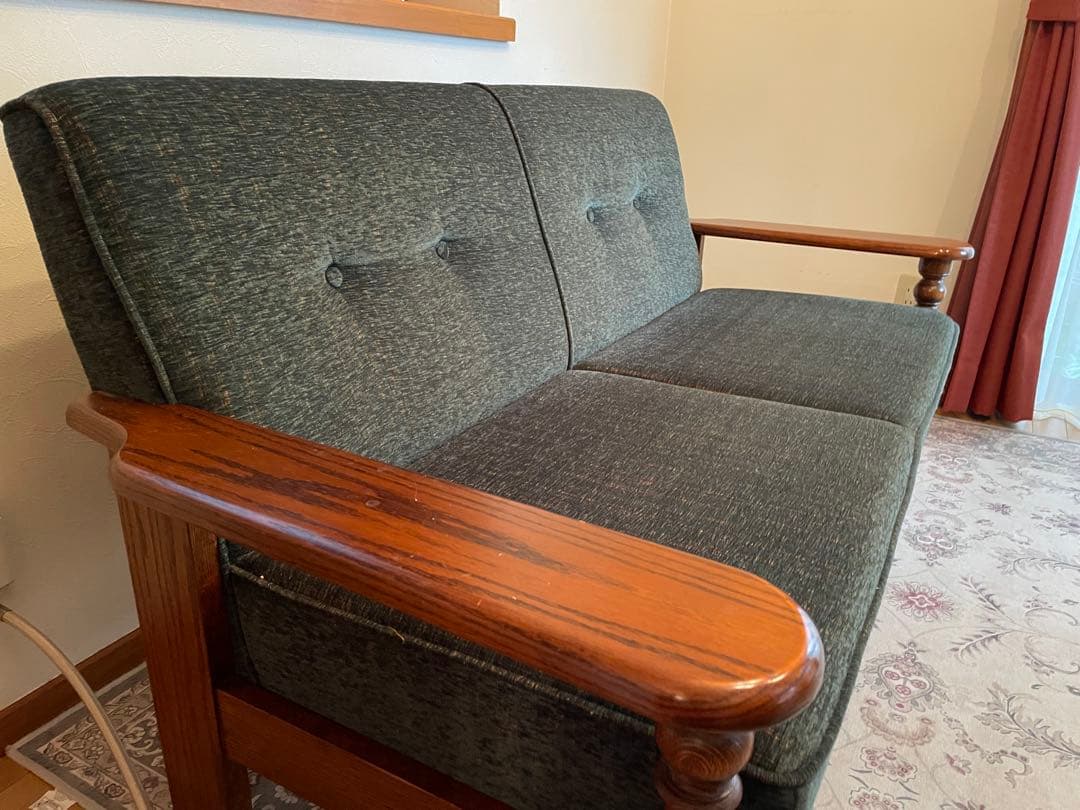 三越家具 カントリーハウス 2人掛けソファ