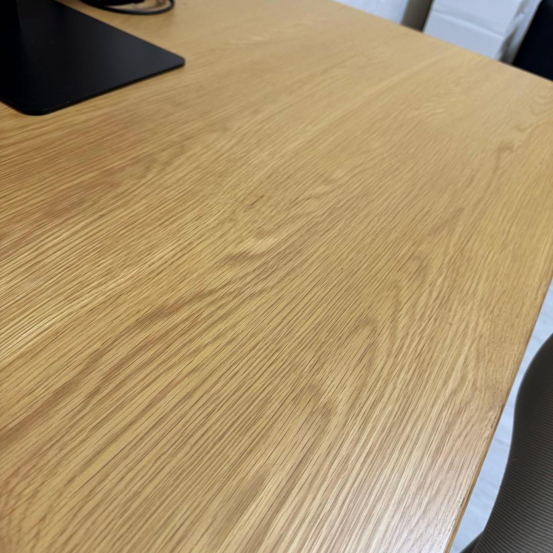 美品 無印良品 折りたたみテーブル・幅１２０ｃｍ・オーク材