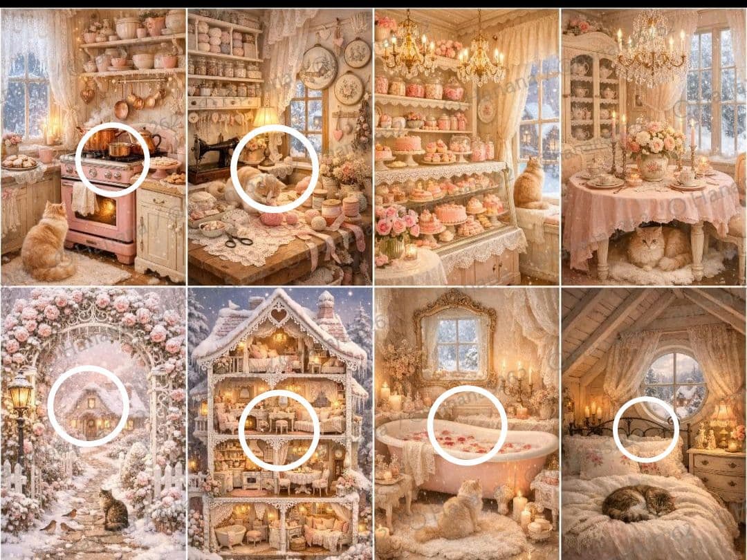 シュガーコテージパネル生地　ハンドメイド