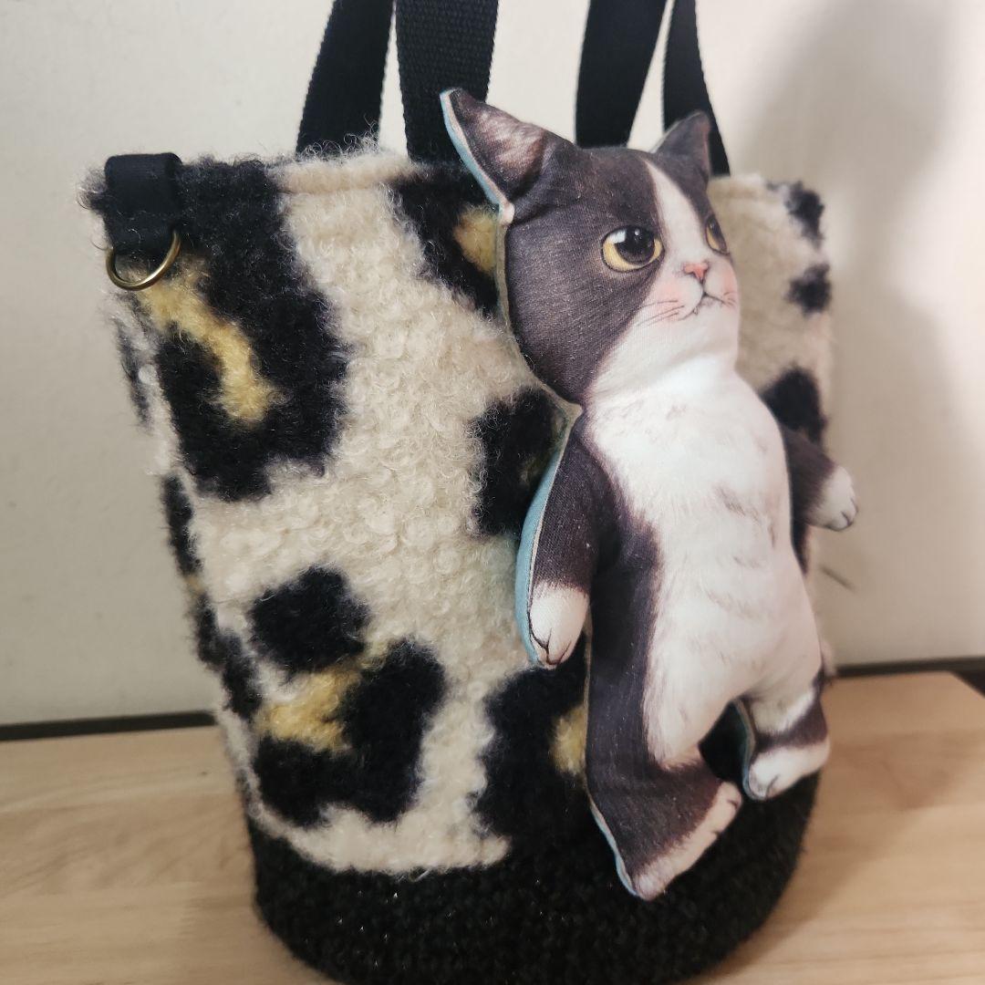 ♡*♡様 コヤンイサムチョン　ジョーズ君の毛糸のカゴバック　ハンドメイド