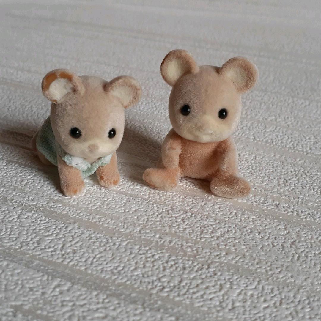 シルバニアファミリー 双子のねずみ 赤ちゃん 初期 1990年代 ネズミ