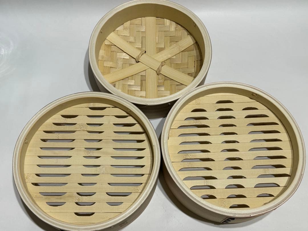２セット限定出品・杉上蒸籠２４センチ・２段蒸し板セット