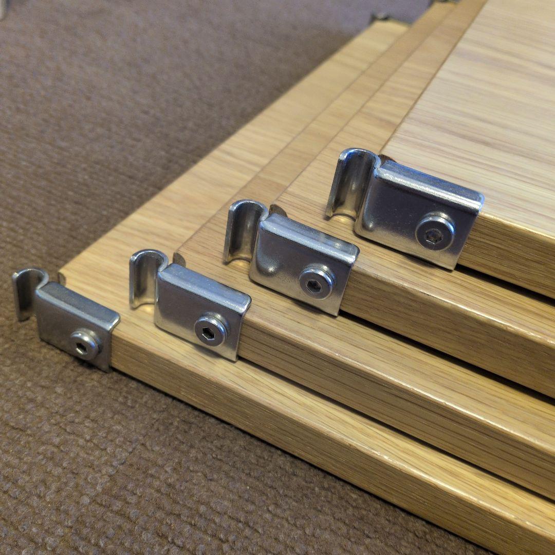 ステンレスユニットシェルフ・追加棚・オーク材