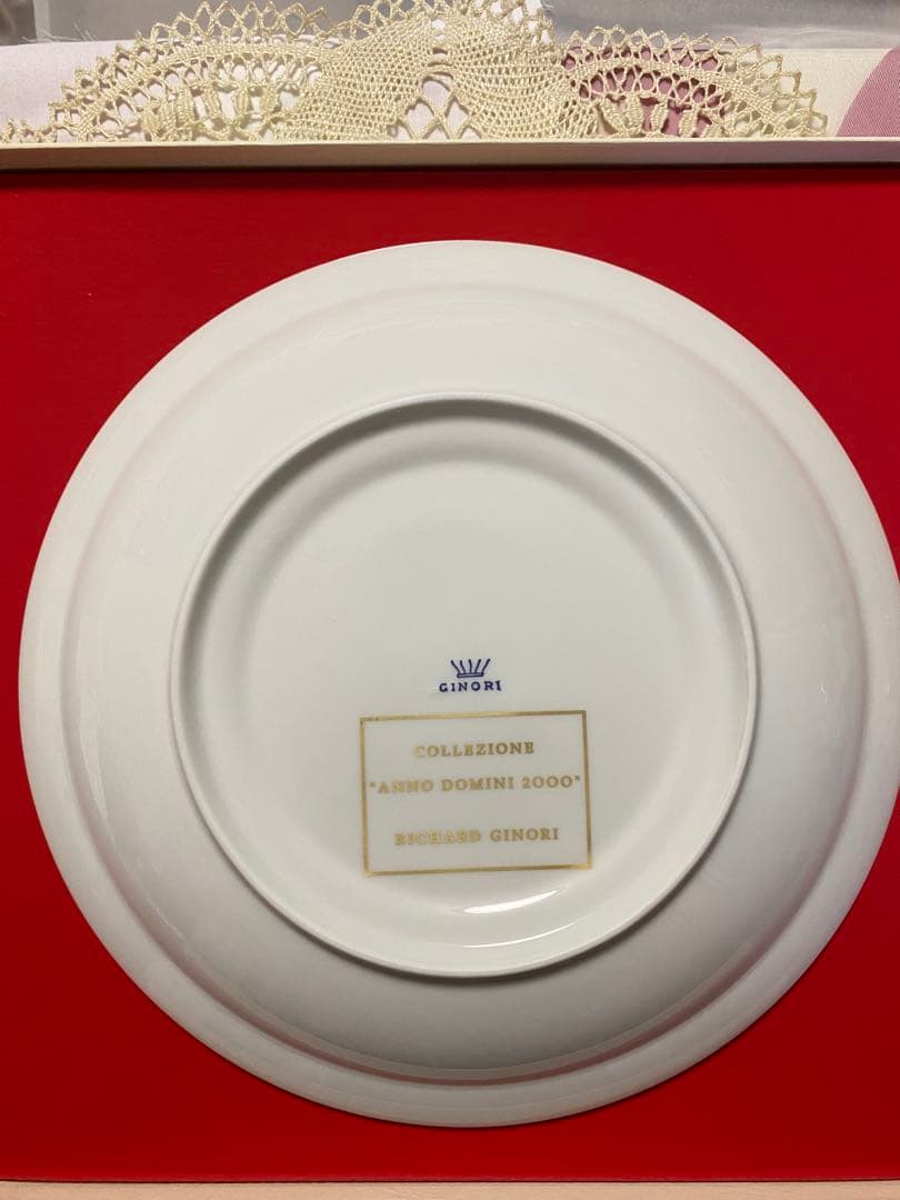 ジノリミレニアムコレクション　ヨハネパウロ2世記念プレート(未使用、実家保管品)