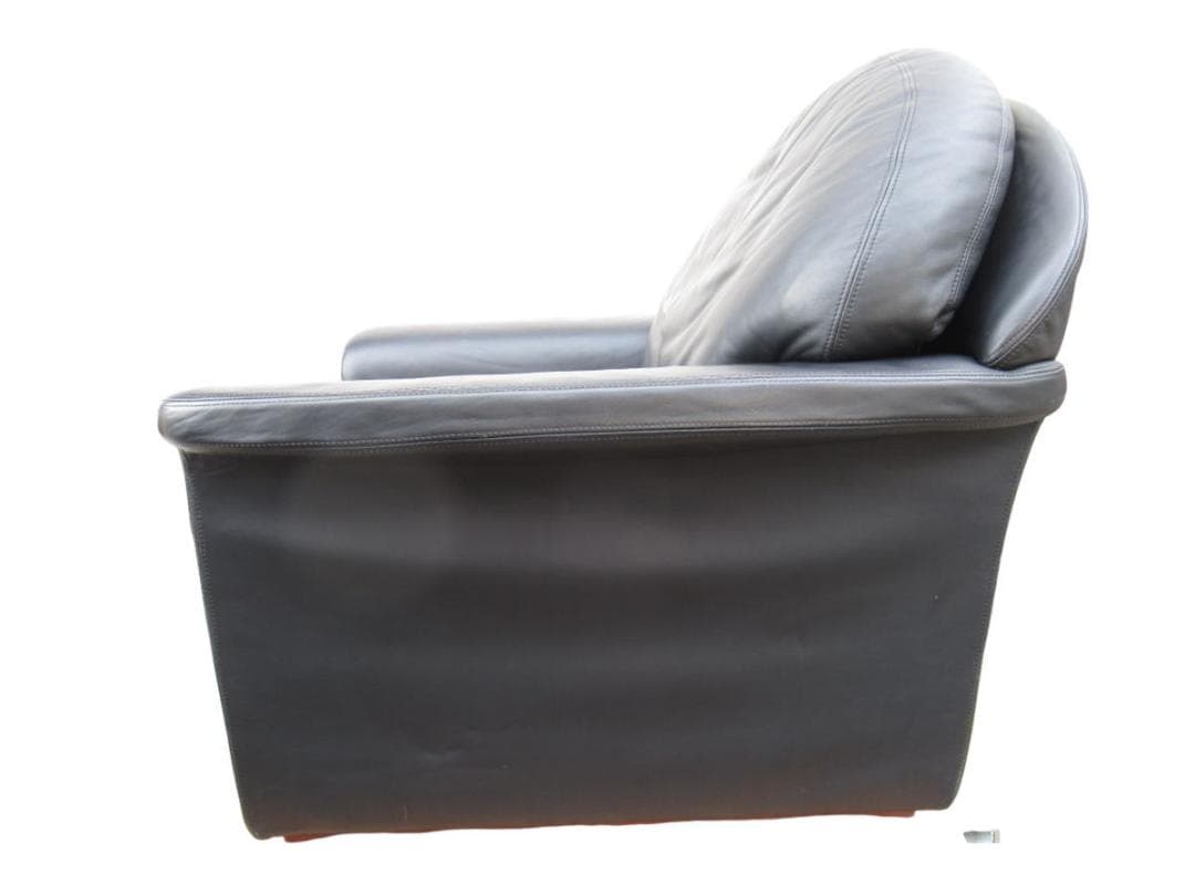 ■186■desede■1Pソファ■ラウンジソファ■ブラック■レザー■総革■