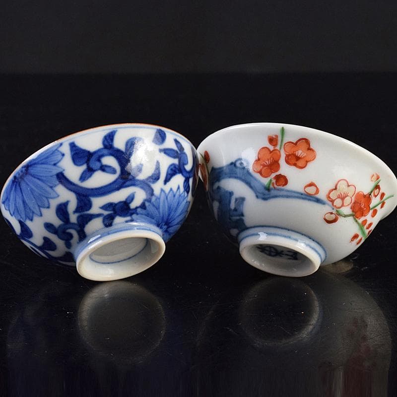 五名工 清水六兵衛 永楽善五郎 平安三浦竹泉 寄せ盃 五客 共箱 M R7801