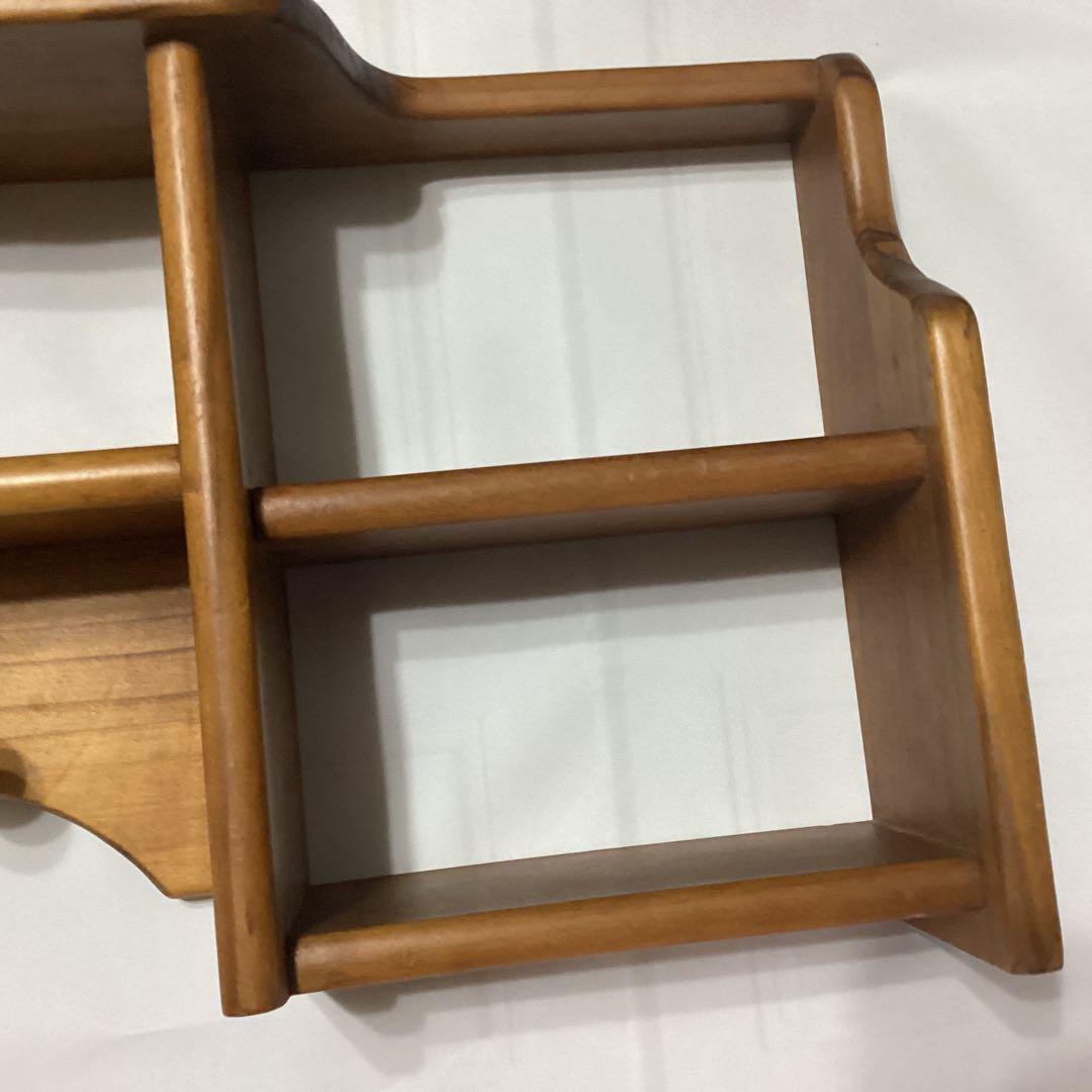 ウッド棚ラック　ウォールシェルフ　ウォールラック　ラックフック付　古屋加江子