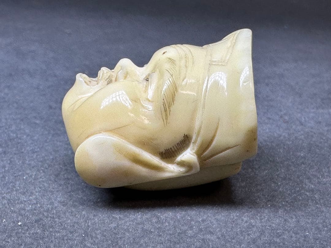 根付　鯨歯　古美術品　 置物　細密細工　骨董　アンティーク　彫刻 工芸品