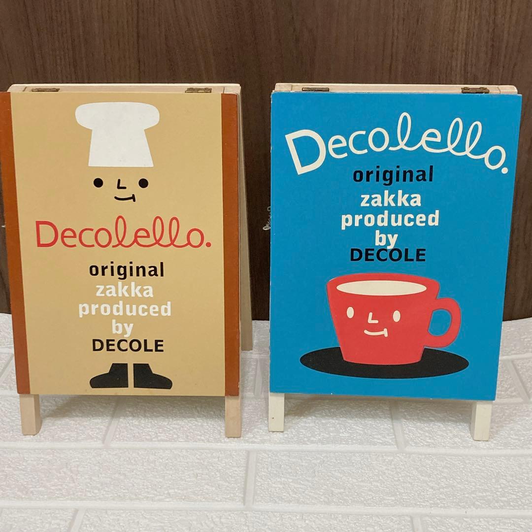 DECOLE 大きなかんばん2種　カードスタンドシェルフ