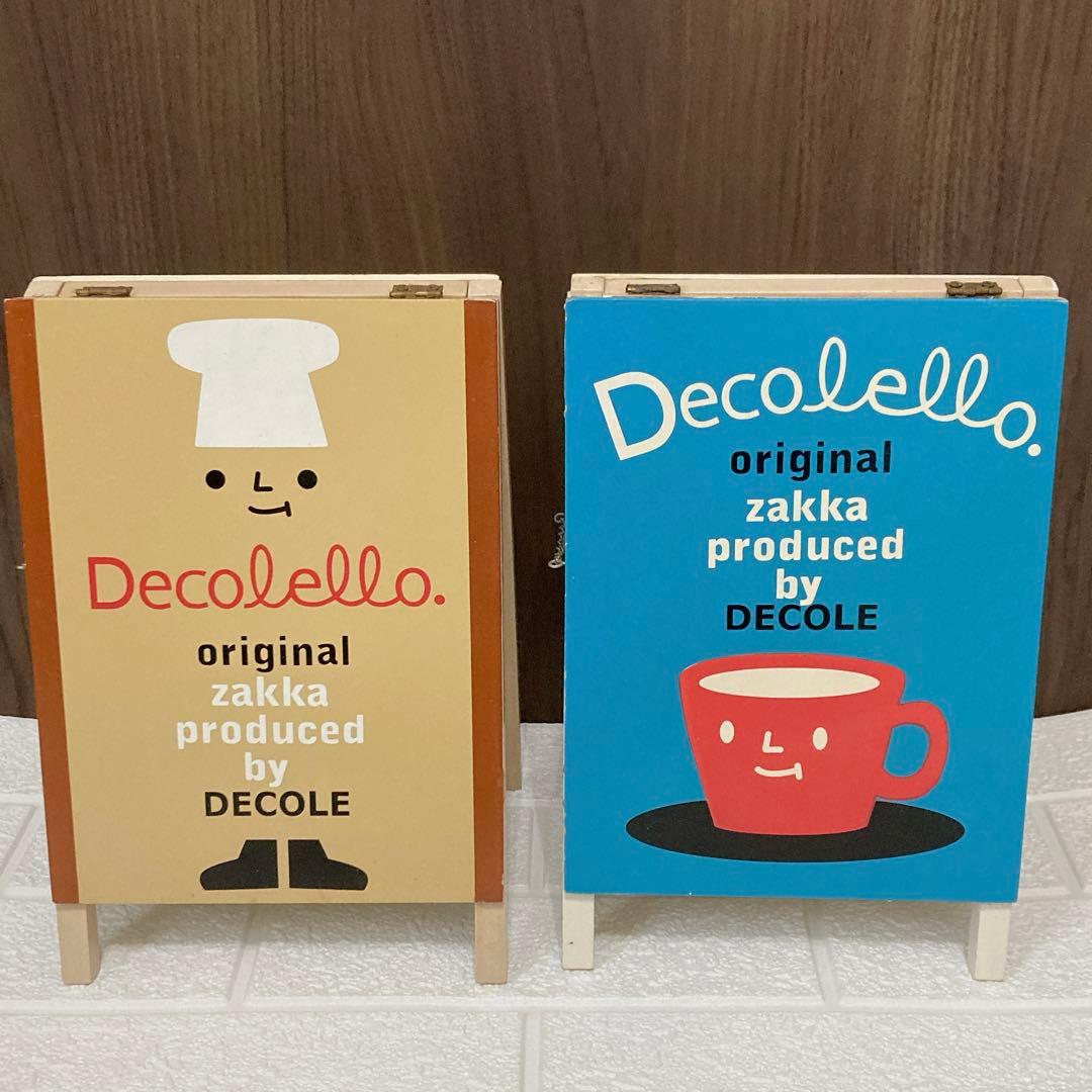 DECOLE 大きなかんばん2種　カードスタンドシェルフ
