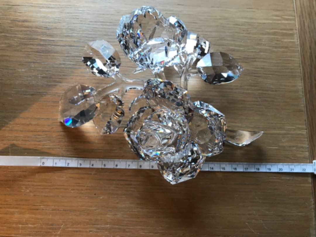 スワロフスキー　薔薇　バラ　クリスタル　箱入