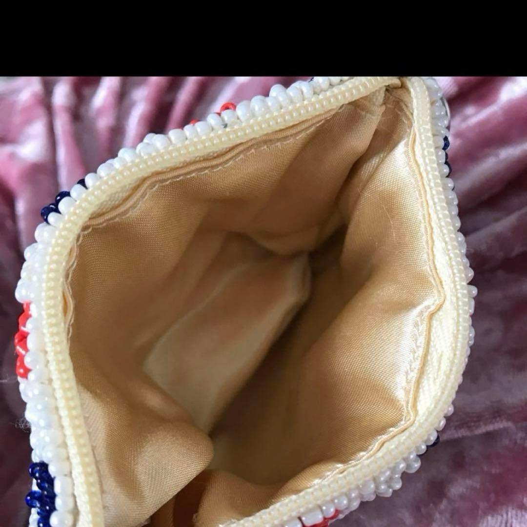 ビーズ ミニ財布 小銭入れ パリ フランス 飛行機 エアメールの通販はau