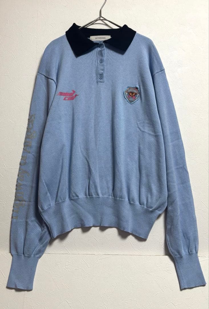 ずとまよ ニットポロシャツ ライトブルー Mサイズ 配送限定 - メルカリ