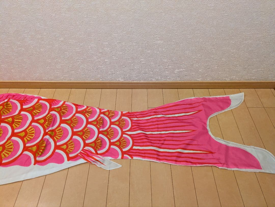 鯉のぼり　吹流し4m 黒鯉4m 赤鯉3m 青鯉2m 緑鯉0.6m セット