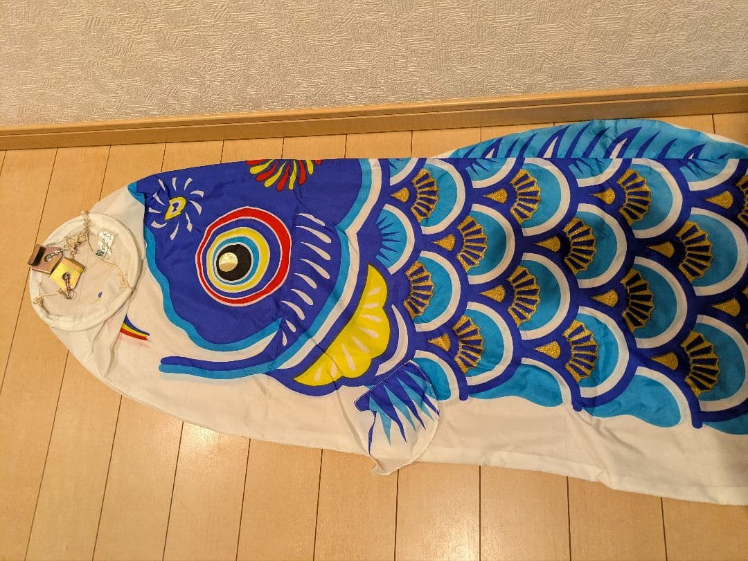 鯉のぼり　吹流し4m 黒鯉4m 赤鯉3m 青鯉2m 緑鯉0.6m セット