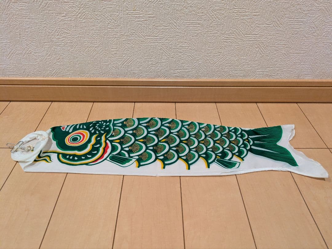 鯉のぼり　吹流し4m 黒鯉4m 赤鯉3m 青鯉2m 緑鯉0.6m セット