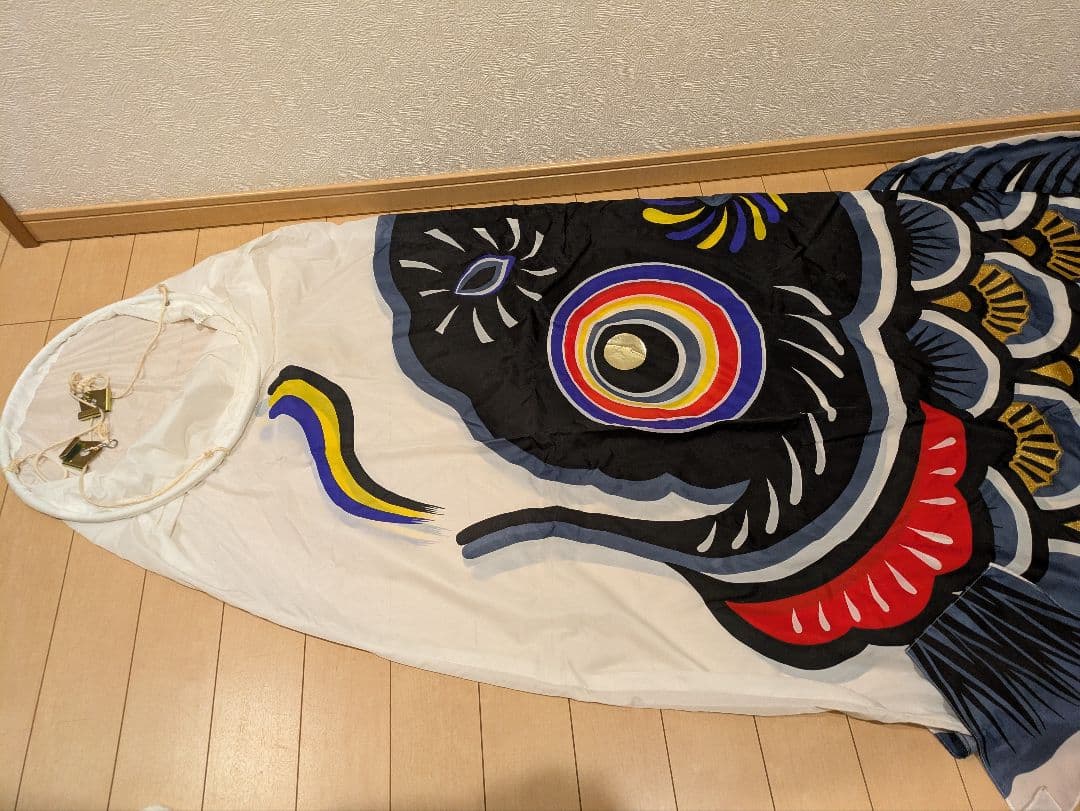 鯉のぼり　吹流し4m 黒鯉4m 赤鯉3m 青鯉2m 緑鯉0.6m セット