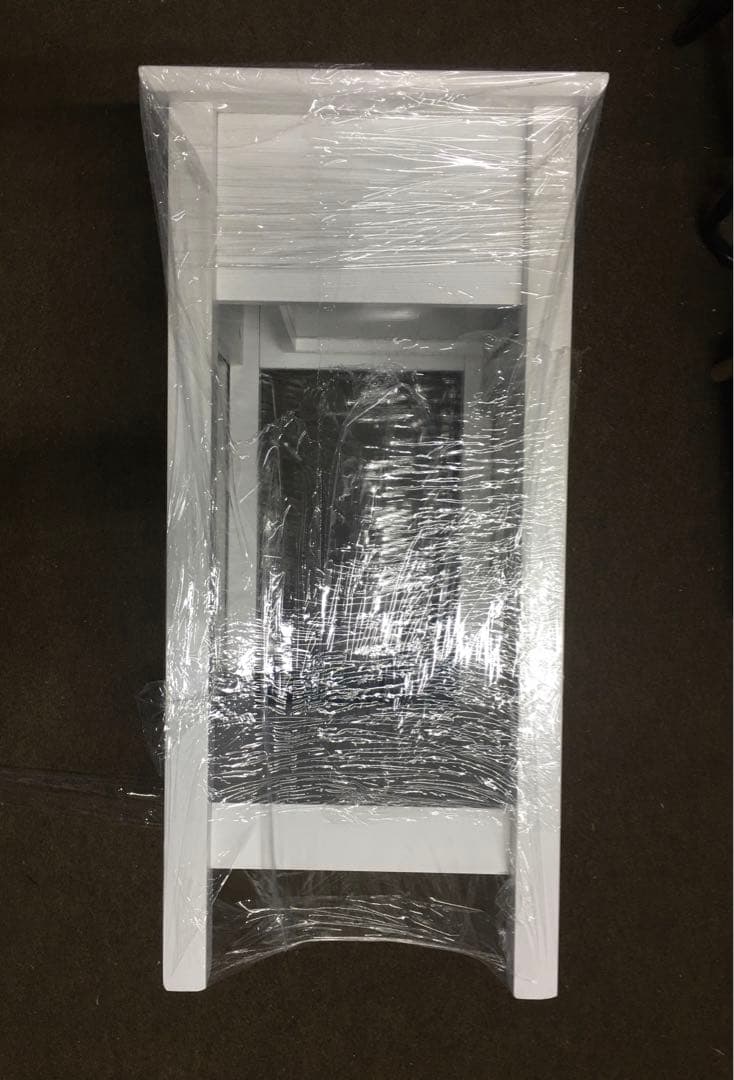 ベッドサイドテーブル木製　ホワイト