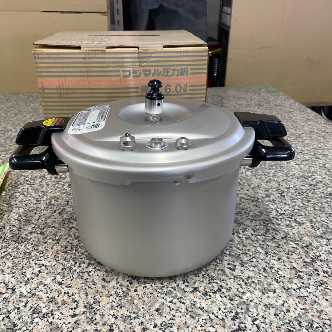 フジマル 圧力鍋 LT-600 両手鍋 調理器具 6.0ℓ 家庭用 アルミ 格安