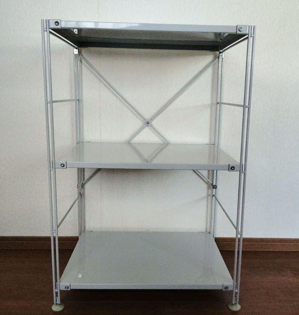 直接お取引可 無印良品 スチールユニットシェルフ 小 廃盤グレー