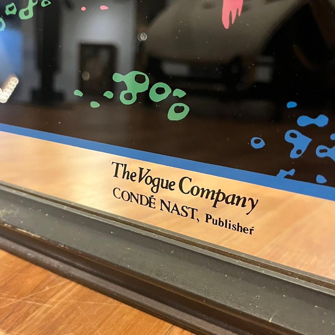 ヴィンテージ VOGUE ヴォーグ パブミラー 鏡 アート ビンテージ