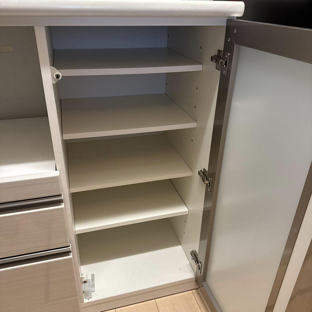 ニトリ　レンジボード　Nポスティ ア90WH 食器棚　キッチンボード　カウンター