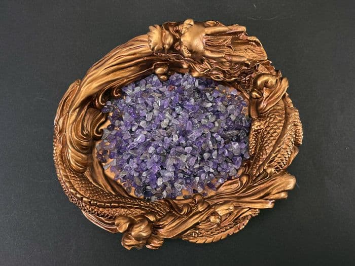 SALE☆【風水・開運】☆大人気商品☆龍 特大 パワーストーン入れ 浄化 皿