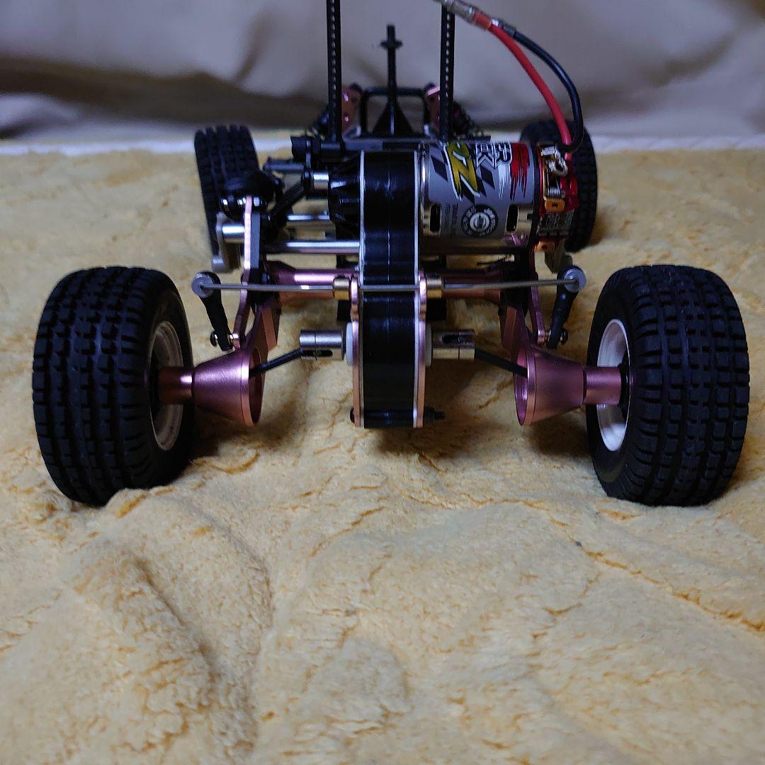 め*か様 タミヤマイティフロッグ アルミシャーシ仕様 ビートルボディ