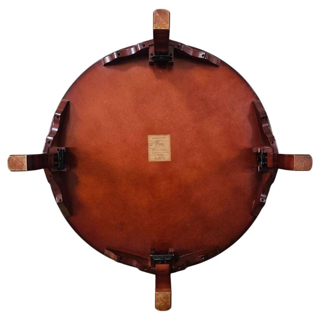 カトミ 家具 国産 折りたたみ 丸座卓 ちゃぶ台 90cm 天然木 和モダン