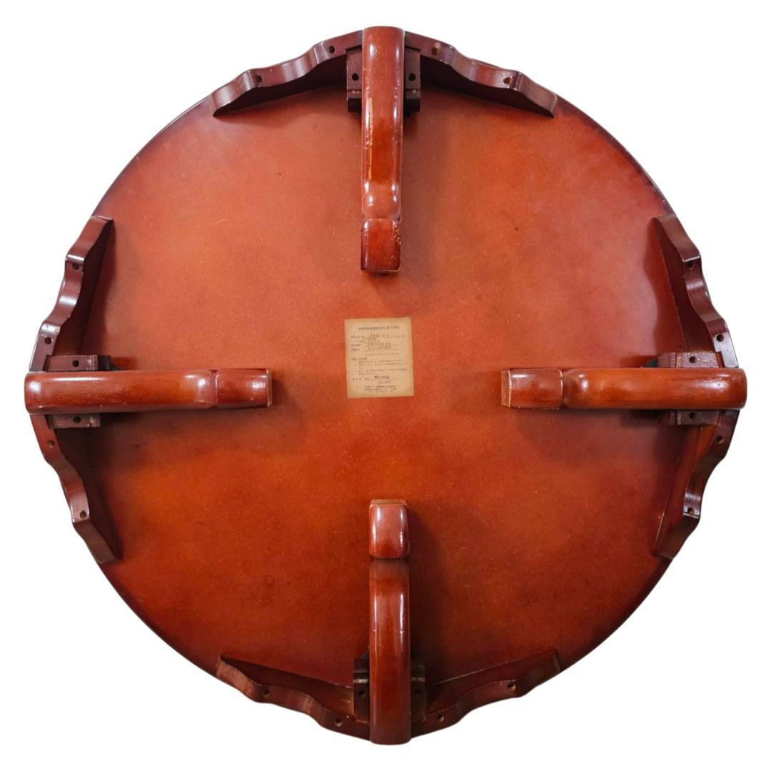 カトミ 家具 国産 折りたたみ 丸座卓 ちゃぶ台 90cm 天然木 和モダン