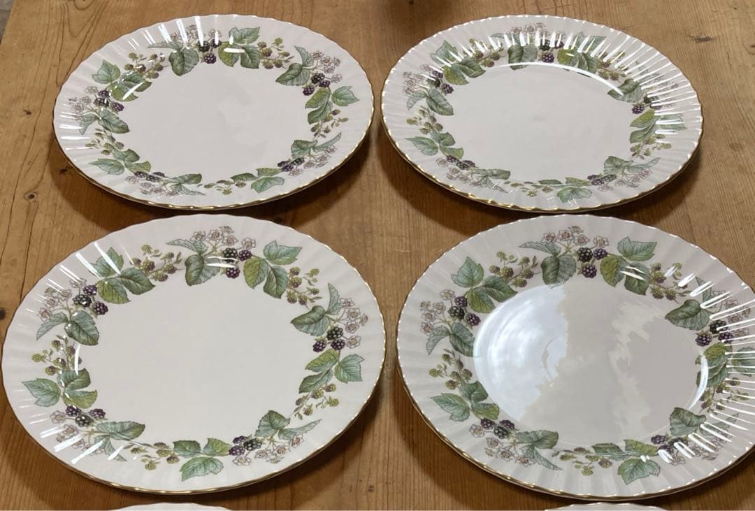 ロイヤルウースター『ラビニア』ディナープレート27cm  4枚　未使用