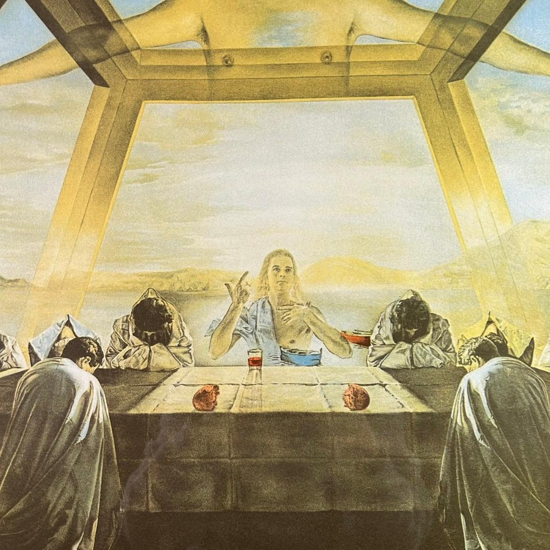 サルバドール・ダリ「最後の晩餐」リトグラフ 直筆サイン入り 額縁入り
