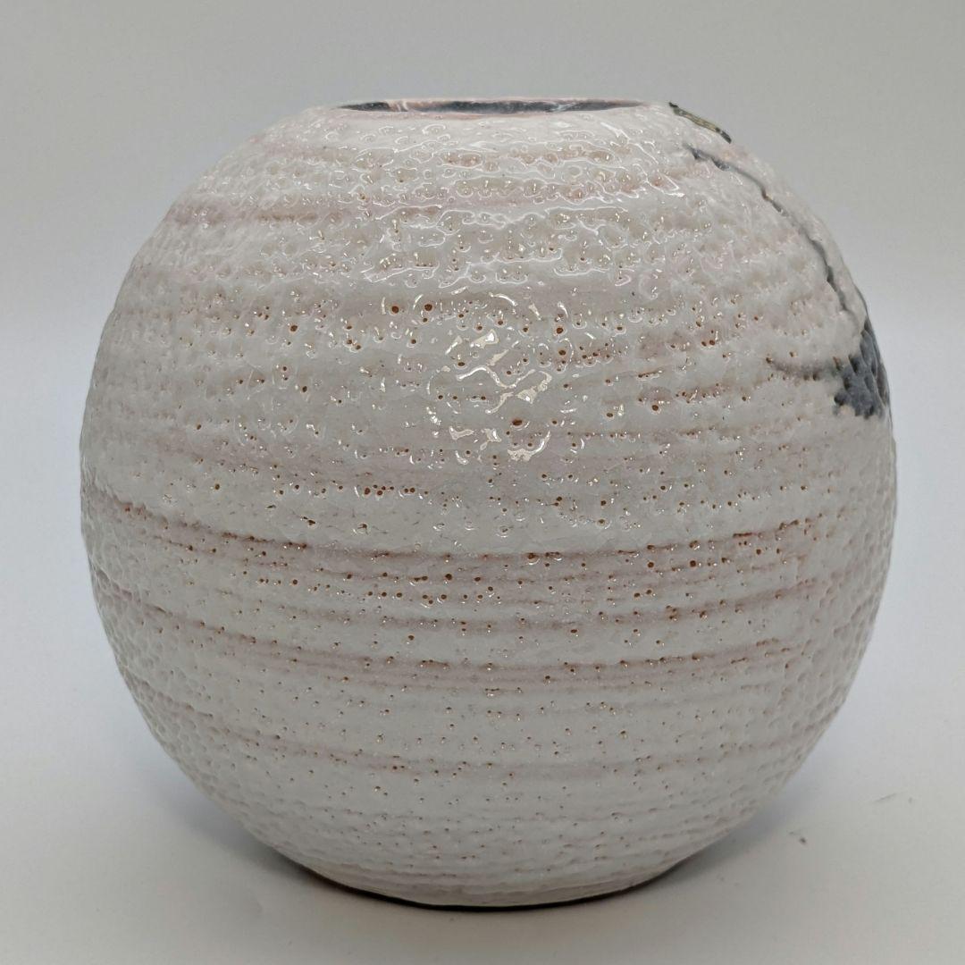 美濃古窯 桔梗屋窯 五代目 小三郎 美濃焼 花瓶 共箱栞 壷 壺 志野焼 花