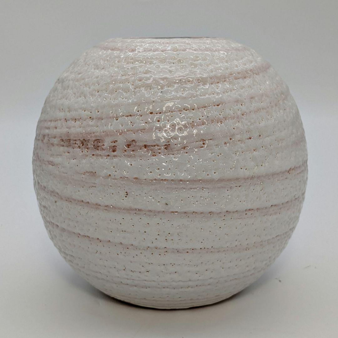 美濃古窯 桔梗屋窯 五代目 小三郎 美濃焼 花瓶 共箱栞 壷 壺 志野焼 花