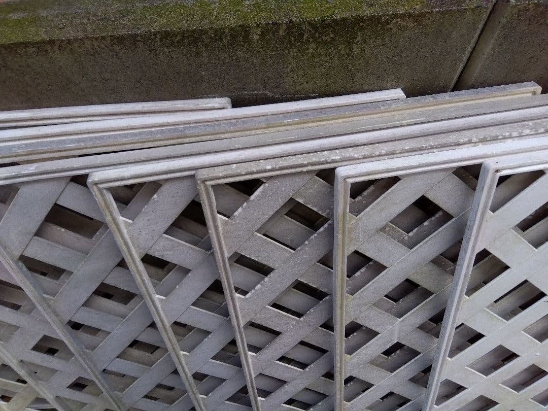 アイリスオーヤマ/8枚組/送料無料/ラティス/ホワイト/83×83×1.5cm