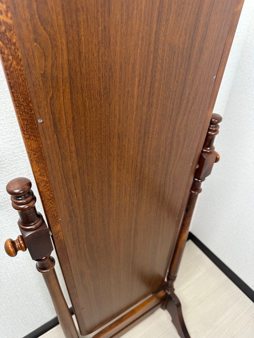 カリモク スタンドミラー コロニアル ミラー 鏡 クラシック 姿見 ※i1※