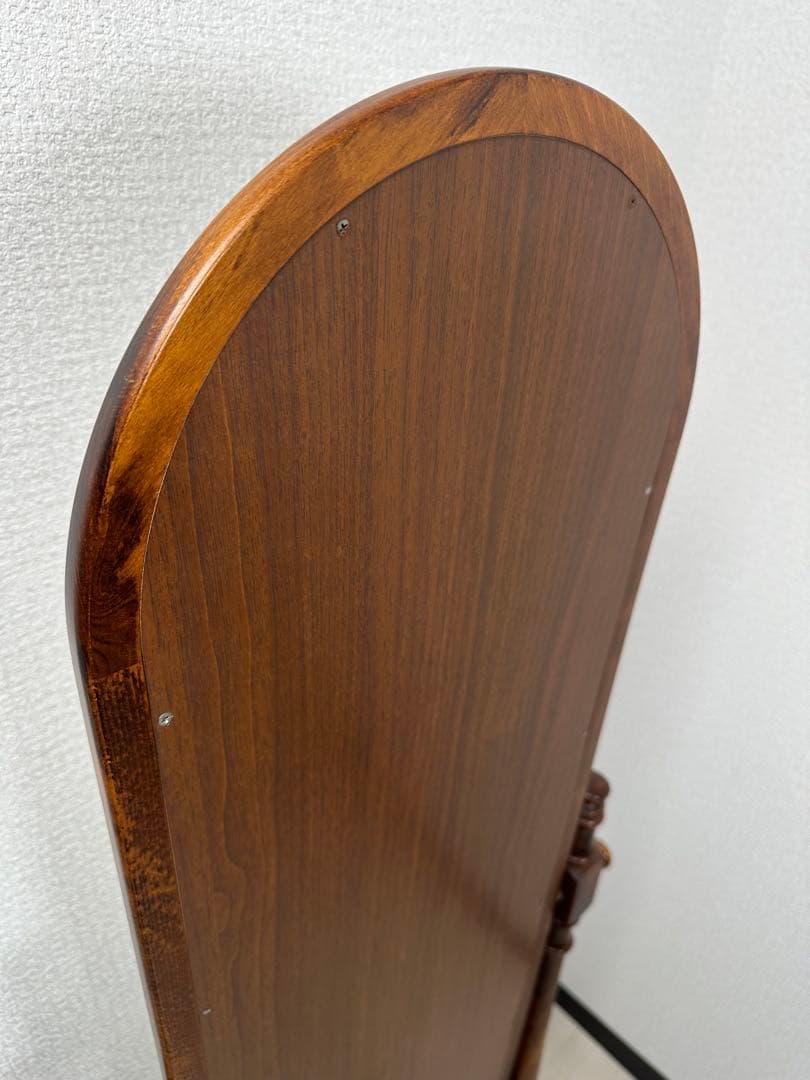 カリモク スタンドミラー コロニアル ミラー 鏡 クラシック 姿見 ※i1※