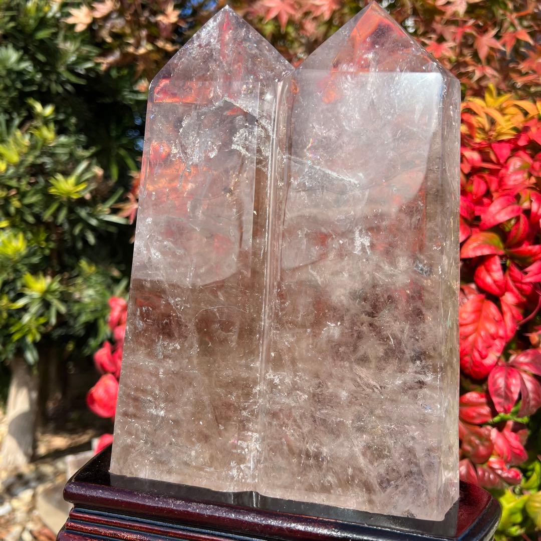 ✳️超極上水晶✨レインボー ファントム スモーキークォーツ ツイン