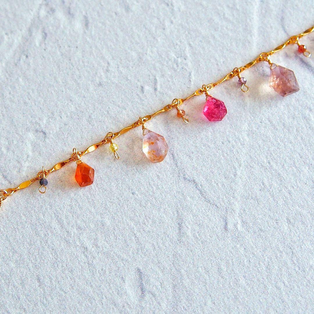 ナチュラルサファイア　ブレスレット　14kgf　B