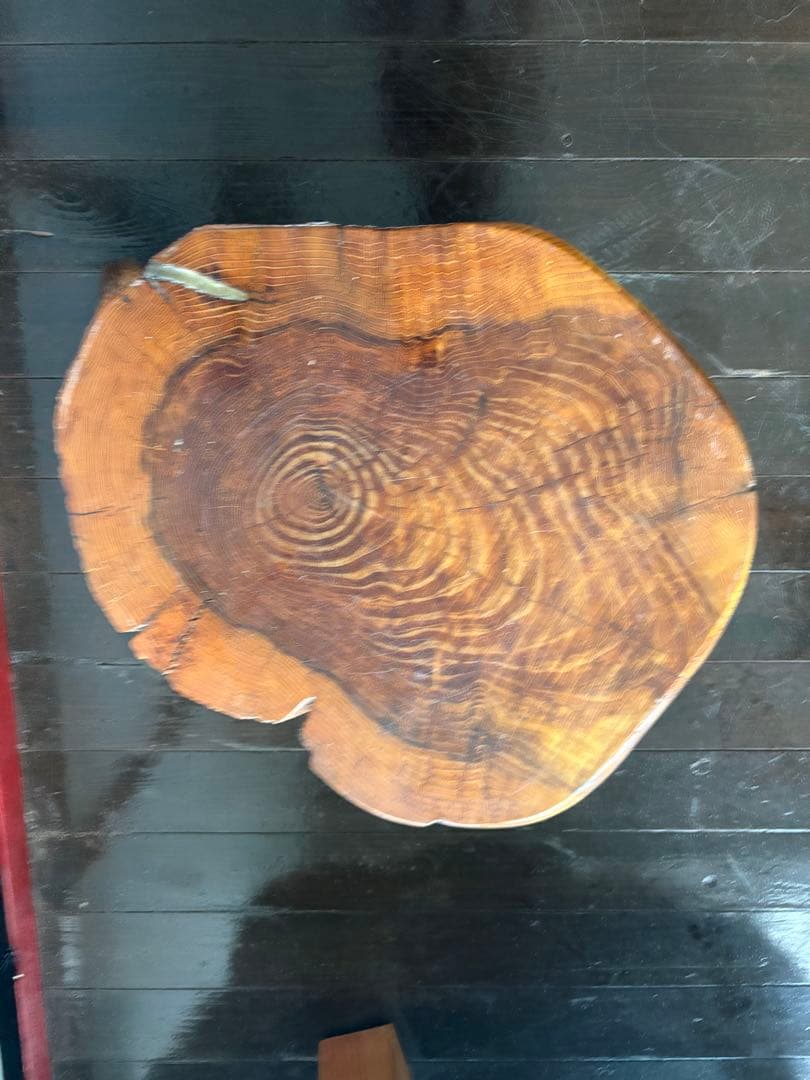 木製 センターテーブル 自然木の形状